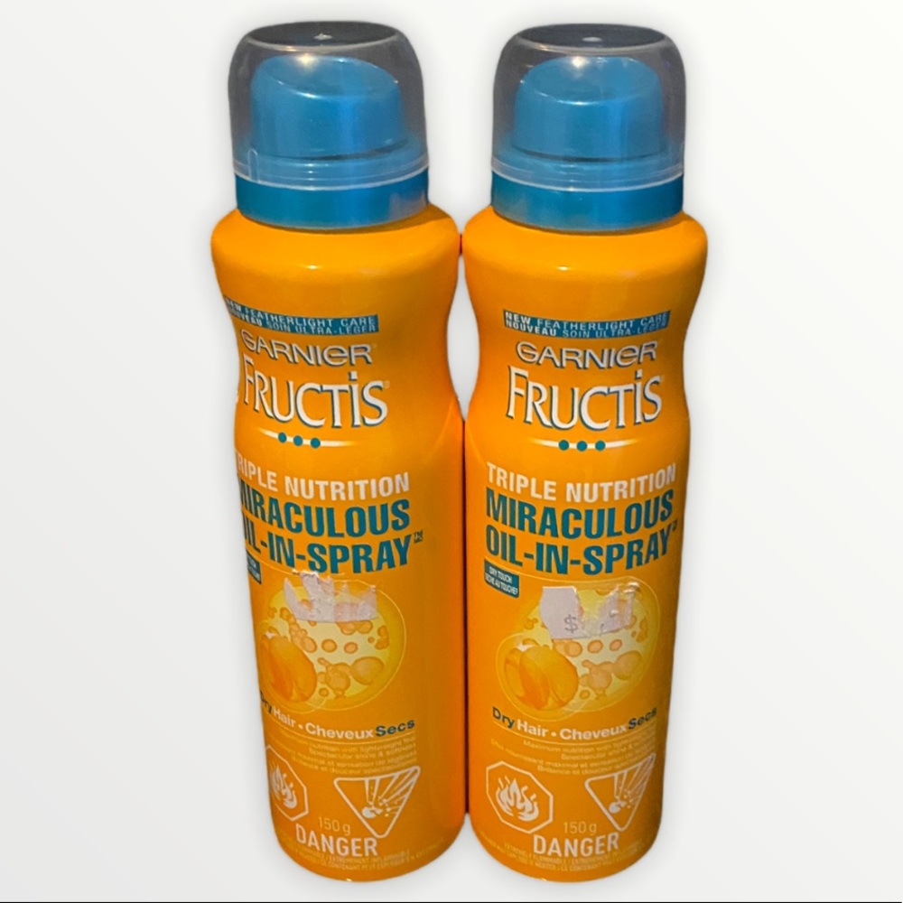 NEW Set of 2 Garnier Triple nutritious oil